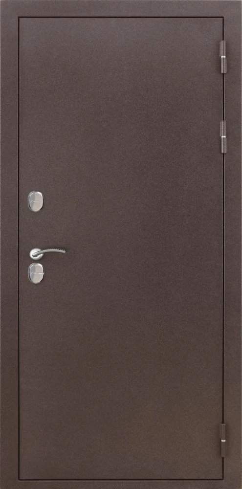 Входная дверь ДвериПРО Термо медный антик СБ-1 (ст. белое, 16мм, Капучино) DPRO226388 внешняя сторона