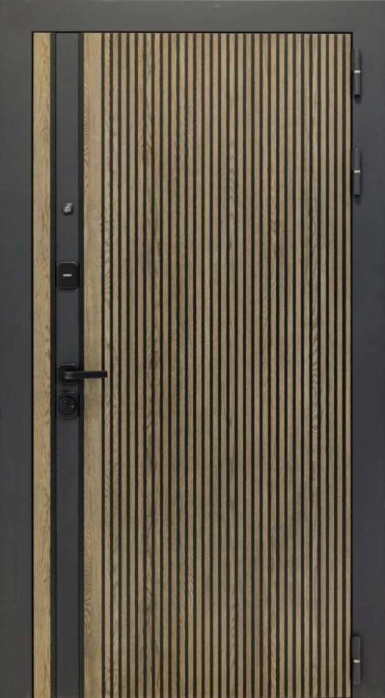 Входная дверь ДвериПРО Rosna СБ-1 (ст. белое, 16мм, капучино) DPRO204854 внешняя сторона